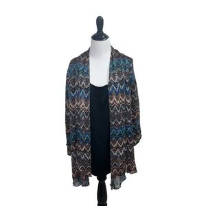Sara Michelle Women's 2X Cardigan and Tank Top Combo 2-Fer 3/4 Sleeves Casual